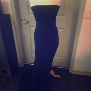 Jay Godfrey prom formal dress gown strapless sexy